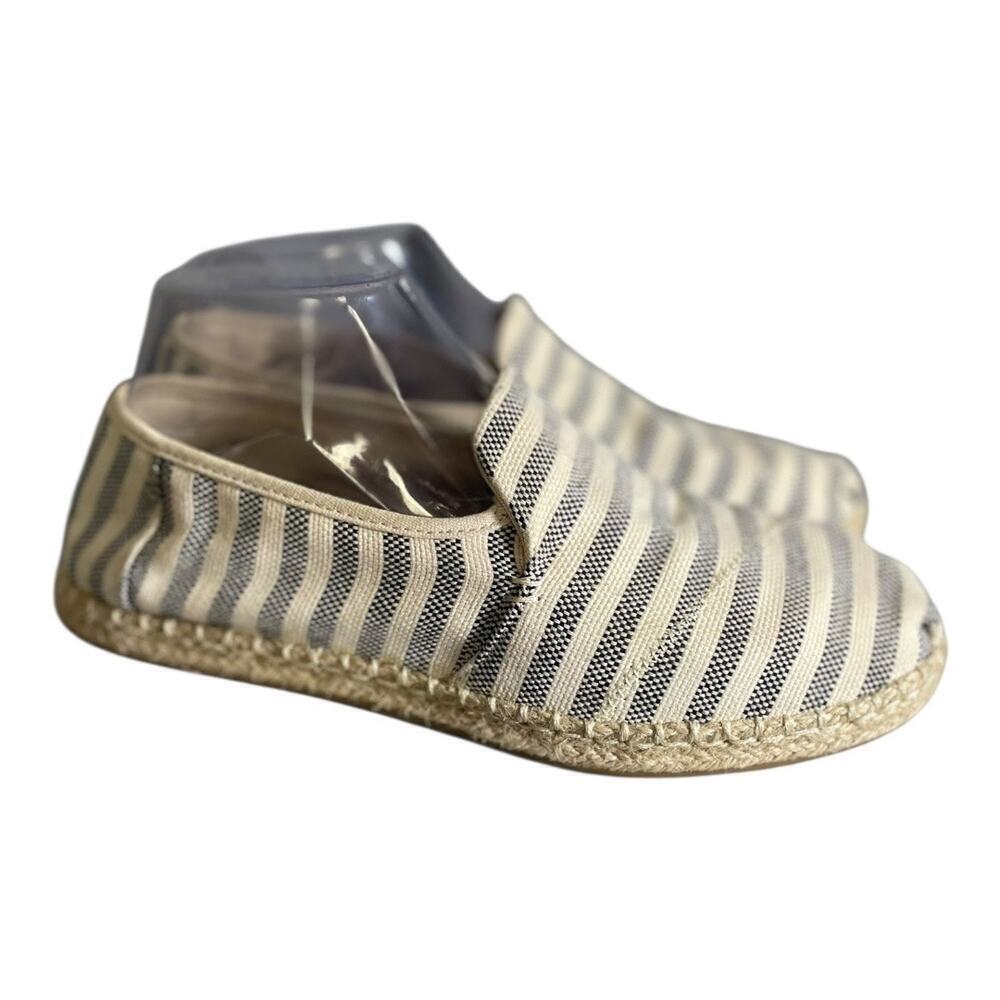 Toms Women’s Deconstructed Alpargata Rope Espadrilles Woven Stripe Pattern 7.5
